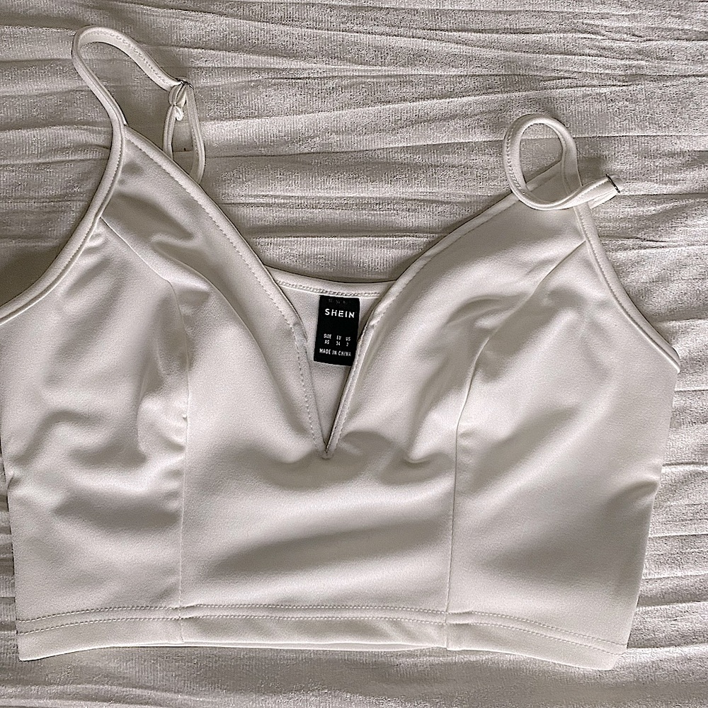 Deep V Crop Top